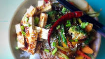 Mongolian Sauce Tofu Vegetable Rice Bowl Mongolian Sauce Tofu Vegetable Rice Bowl