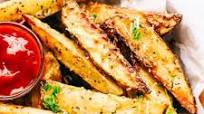 Baked Parmesan Garlic Potato Wedges Baked Parmesan Garlic Potato Wedges