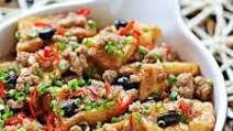 Fried Tofu with Minced Pork Fried Tofu with Minced Pork