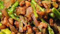 Sauteed Asparagus with Bacon and Onions Sauteed Asparagus with Bacon and Onions