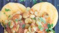 Lima Beans Gravy Over Grilled Polenta Lima Beans Gravy Over Grilled Polenta