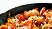 Shrimp, Bell Pepper and Onions Skillet Shrimp, Bell Pepper and Onions Skillet