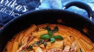 Rigatoni with Chicken in a Creamy Tomato Sauce Rigatoni with Chicken in a Creamy Tomato Sauce