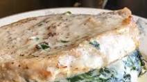 Creamed Spinach Stuffed Keto Pork Chops Creamed Spinach Stuffed Keto Pork Chops