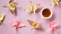 Baked Origami Cranes Baked Origami Cranes