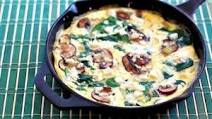 Spinach Mushroom Fritatta Spinach Mushroom Fritatta