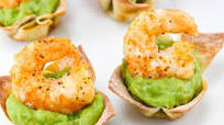 Shrimp and Guacamole Wontons Shrimp and Guacamole Wontons