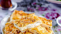 Turkish tray börek with cheese (Peynirli tepsi böreği) Turkish tray börek with cheese (Peynirli tepsi böreği)