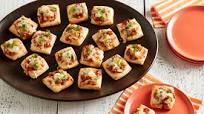 Hawaiian BBQ Chicken Pizza Bites Hawaiian BBQ Chicken Pizza Bites