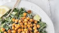 Kale Caesar Salad {with Parmesan Roasted Chickpeas} Kale Caesar Salad {with Parmesan Roasted Chickpeas}