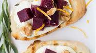 Beet Bruschetta with Orange Tarragon Goat Cheese Beet Bruschetta with Orange Tarragon Goat Cheese