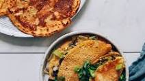 Savory Chickpea Pancakes with Leek and Mushrooms Savory Chickpea Pancakes with Leek and Mushrooms