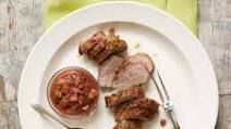 Pork Tenderloin with Spiced Rhubarb Chutney Pork Tenderloin with Spiced Rhubarb Chutney