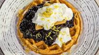 Waffles With Blueberries and Ricotta Cream Waffles With Blueberries and Ricotta Cream