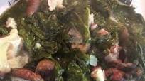 OLD SCHOOL MUSTARD GREENS WITH HAM HOCKS OLD SCHOOL MUSTARD GREENS WITH HAM HOCKS