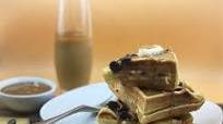 Buttermilk Waffles & Coffee-Milk Syrup Buttermilk Waffles & Coffee-Milk Syrup