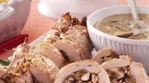 Stuffed Pork Tenderloin with Shiitake Mushroom Sauce Stuffed Pork Tenderloin with Shiitake Mushroom Sauce
