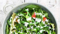 Simple Green Salad with Homemade Mayo Dressing Simple Green Salad with Homemade Mayo Dressing