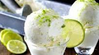 Salted Lime Sherbet { Margarita Ice Cream } Salted Lime Sherbet { Margarita Ice Cream }