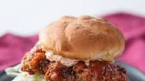 Kimchi-Brined Fried Chicken Sandwich Recipe Kimchi-Brined Fried Chicken Sandwich Recipe
