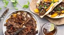 Barbacoa Tacos with Peaches Barbacoa Tacos with Peaches