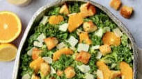 Citrus Caesar Salad with Baked Croutons Citrus Caesar Salad with Baked Croutons