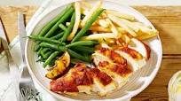 Tikka roast chicken and chips Tikka roast chicken and chips