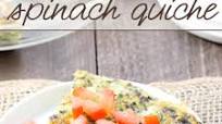 Crustless Spinach Quiche Crustless Spinach Quiche
