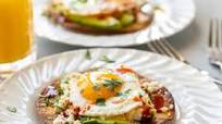Breakfast Tostada with Eggs Breakfast Tostada with Eggs