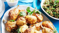 Chicken tikka with turmeric quinoa and cucumber sambal Chicken tikka with turmeric quinoa and cucumber sambal