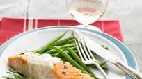 Cider-Brined Coho Salmon with Dijon Cream Cider-Brined Coho Salmon with Dijon Cream
