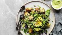 Roasted Vegetable Salad with Avocado Caesar Dressing Roasted Vegetable Salad with Avocado Caesar Dressing