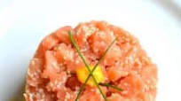 Salmon Tartare with Avocado & Mango Salmon Tartare with Avocado & Mango
