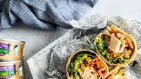 Tuna Veggie Wraps with Hummus Tuna Veggie Wraps with Hummus