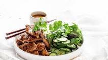 Spicy Korean Pork Fillet with Cucumber Salad Spicy Korean Pork Fillet with Cucumber Salad