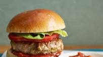 Curry Pork Burgers with Spicy Ketchup Curry Pork Burgers with Spicy Ketchup