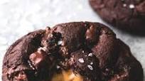 Salted Caramel Stuffed Double Chocolate Cookies Salted Caramel Stuffed Double Chocolate Cookies