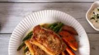 Air Fryer Lid - Parmesan Pork Chops and Roasted Asparagus Air Fryer Lid - Parmesan Pork Chops and Roasted Asparagus
