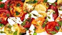 Caprese Salad with Basil Pesto and Buffalo Mozzarella Caprese Salad with Basil Pesto and Buffalo Mozzarella