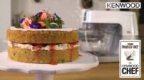 Walnut and Strawberry Cream Layer Cake Walnut and Strawberry Cream Layer Cake