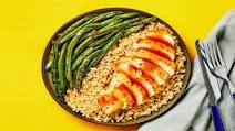Miso Chili Chicken with Lemongrass Rice & Roasted Green Beans Miso Chili Chicken with Lemongrass Rice & Roasted Green Beans