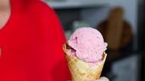 Strawberry Buttermilk Ice Cream and Waffle Cones Strawberry Buttermilk Ice Cream and Waffle Cones