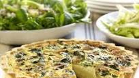 Mushroom & baby spinach tart Mushroom & baby spinach tart