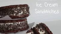 Easy Ice Cream Sandwiches made with homemade Chocolate Cookies Easy Ice Cream Sandwiches made with homemade Chocolate Cookies