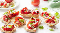 Caramelised tomato bruschetta Caramelised tomato bruschetta