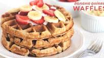 Nutritious Banana Quinoa Waffles Nutritious Banana Quinoa Waffles