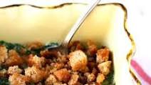 Dairy Free Creamed Spinach Gratin. Dairy Free Creamed Spinach Gratin.