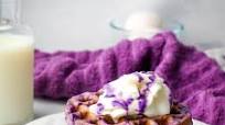 Ube Mochi Waffles Ube Mochi Waffles