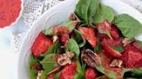 Easy Spinach Strawberry Walnut Salad Easy Spinach Strawberry Walnut Salad