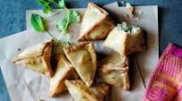 Potato and Pea Samosas with Cucumber Raita Potato and Pea Samosas with Cucumber Raita